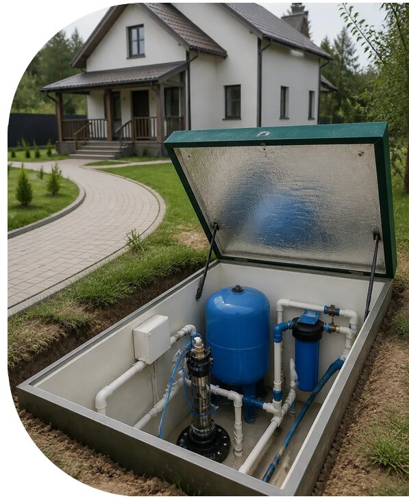 Автономное водоснабжение дома в Артёме от 155505 р. | АПаруса-Арт